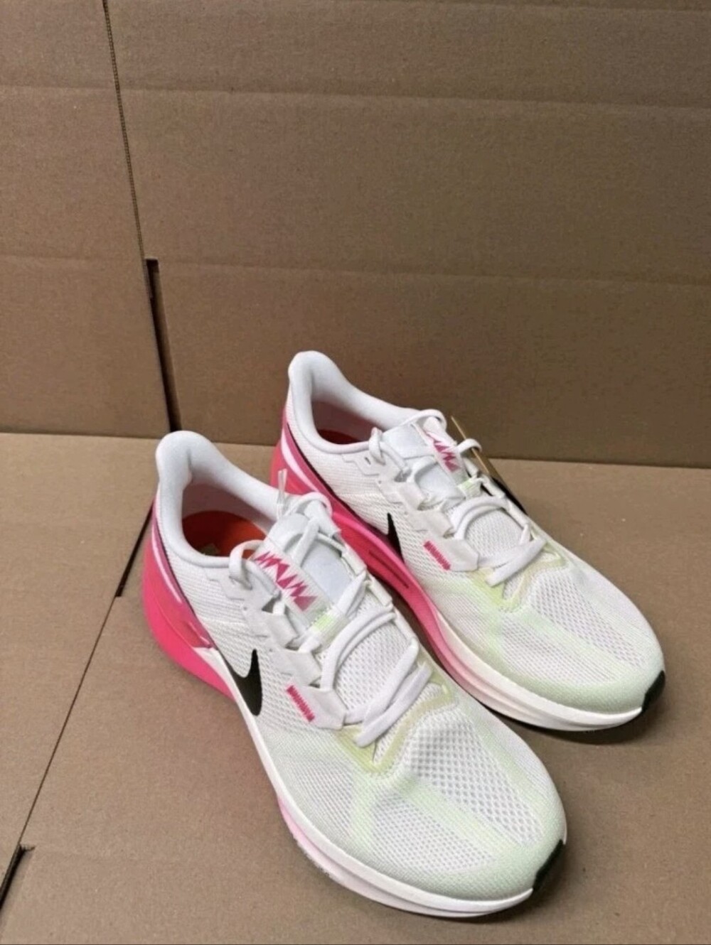 NEW Nike Air Zoom Structure 25 Sail Hyper Pink NBY IB7451-100 Men Size 12